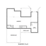 CHD-1709 Cottage House Plan – Basement Floor Plan