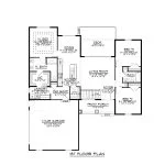 CHD-1709 Cottage House Plan – Main Floor Plan