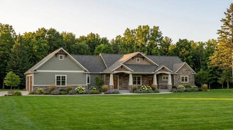 CHD-17109 Country House Plan – Front Elevation