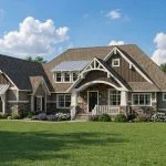 CHD-17113 Country House Plan – Front Elevation