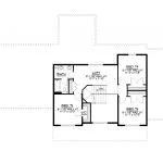 CHD-17118 Cottage House Plan – Second Floor Plan