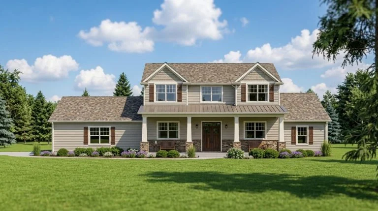 CHD-17118 Cottage House Plan – Front Elevation