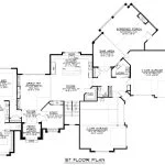 CHD-17119 Cottage House Plan – First Floor Plan