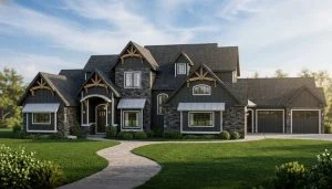 CHD-17119 Cottage House Plan – Front Elevation