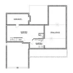 CHD-17122 Country House Plan – Basement Floor Plan