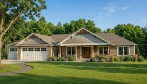 CHD-1714 Country House Plan – Front Elevation