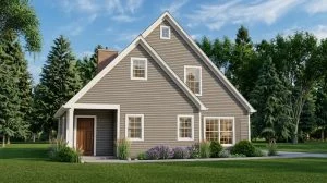 CHD-1718 Country House Plan – Front Elevation