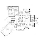 CHD-1719 Cottage House Plan – Main Floor Plan