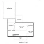 CHD-1720 Cottage House Plan – Basement Floor Plan