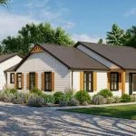 CHD-1720 Cottage House Plan – Front Elevation