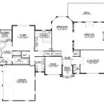 CHD-1721 Country House Plan – First Floor Plan