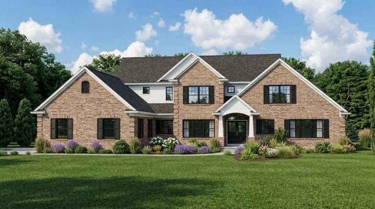 CHD-1721 Country House Plan – Front Elevation