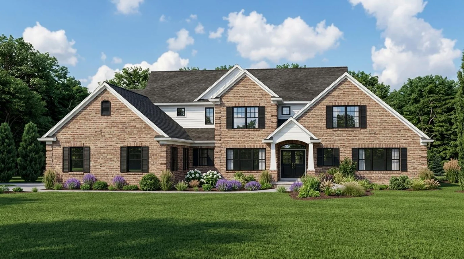 CHD-1721 Country House Plan – Front Elevation