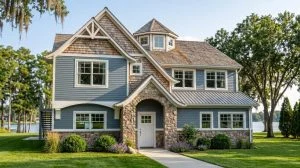 CHD-1729 Beach House Plan – Front Elevation