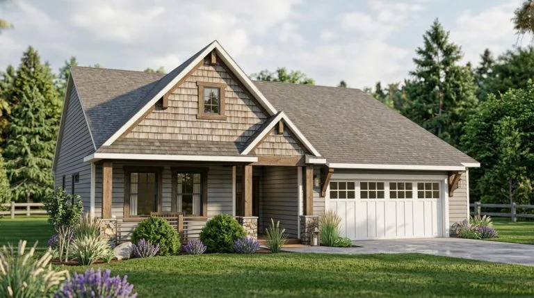 CHD-1733 Cottage House Plan – Front Elevation