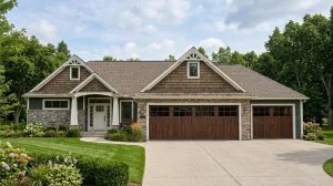 CHD-1735 Country House Plan – Front Elevation