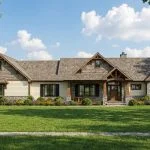 CHD-1743 Country House Plan – Front Elevation