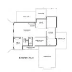 CHD-1744 Country House Plan – Basement Floor Plan