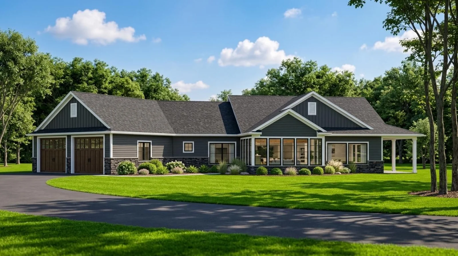 CHD-1747 Cottage House Plan – Front Elevation