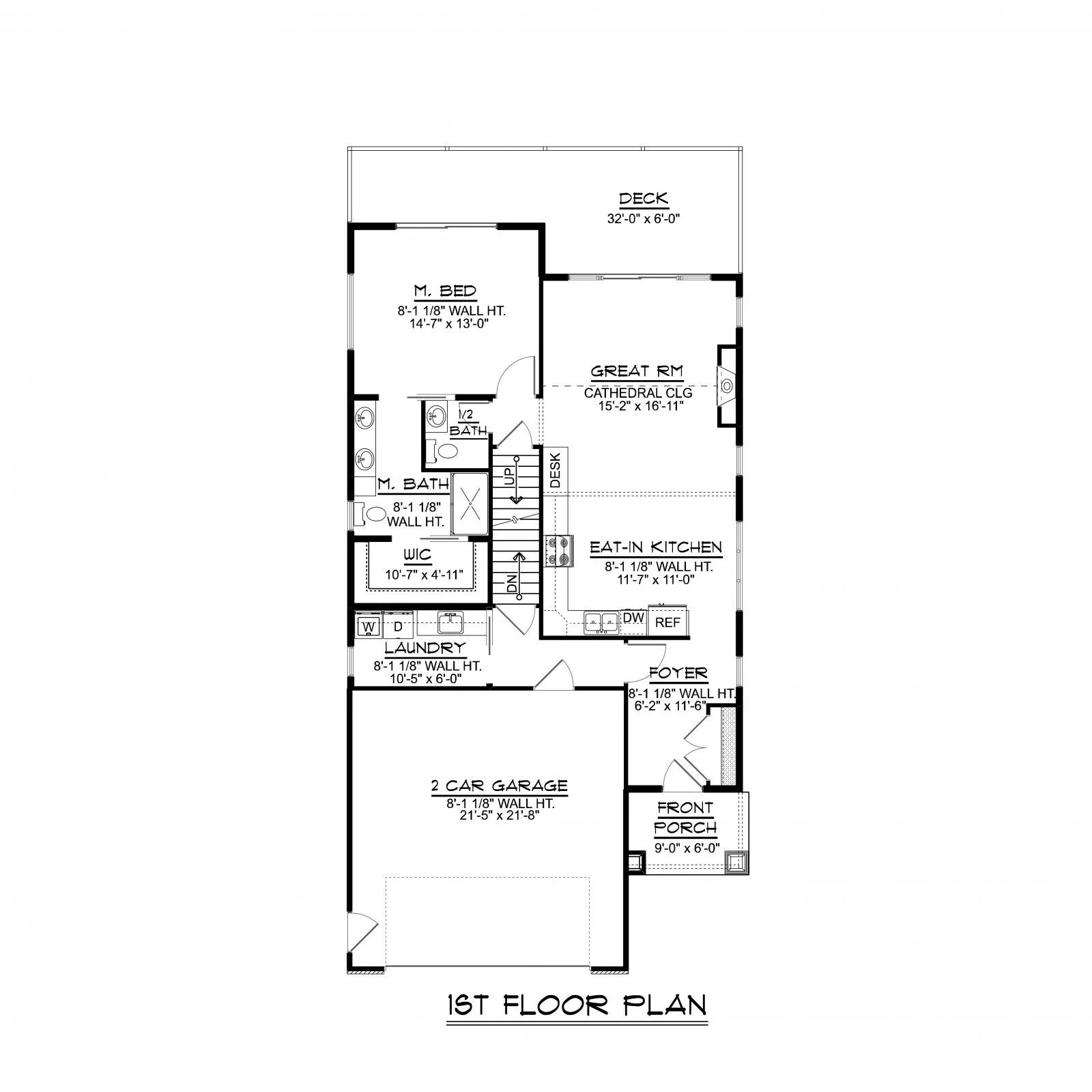 CHD-1751 Beach House Plan – Main Floor Plan