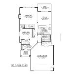 CHD-1754 Beach House Plan – Main Floor Plan
