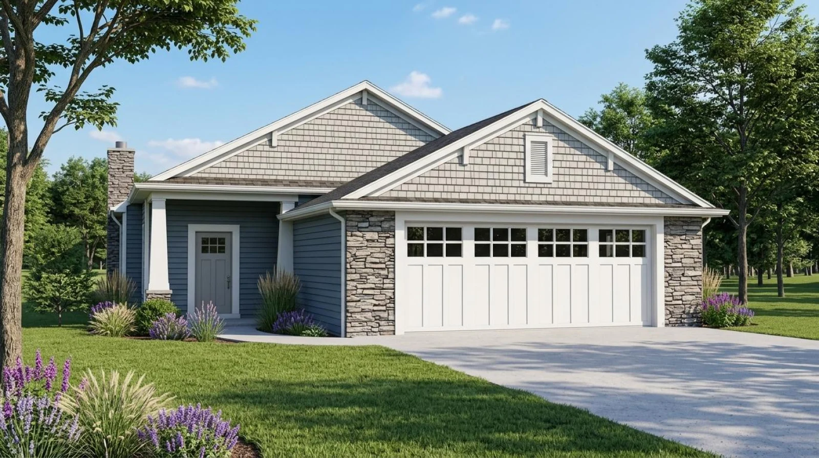 CHD-1754 Beach House Plan – Front Elevation