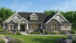 CHD-1756 Cottage House Plan – Front Elevation