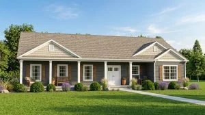 CHD-1758 Cottage House Plan – Front Elevation