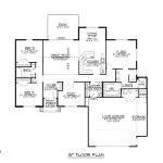 CHD-1761 Cottage House Plan – Main Floor Plan