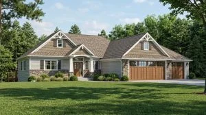 CHD-1767 Cottage House Plan – Front Elevation