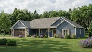 CHD-1774 Cottage House Plan – Front Elevation