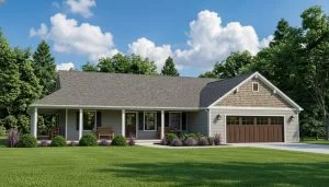 CHD-1775 Cottage House Plan – Front Elevation