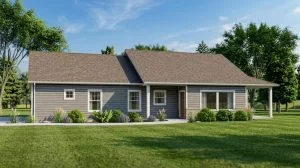 CHD-1779 Country House Plan – Front Elevation
