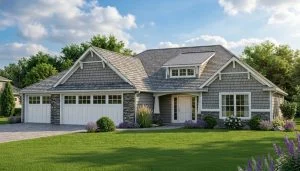 CHD-1787 Cottage House Plan – Front Elevation