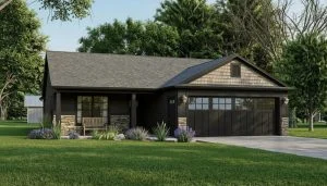 CHD-1799 Cottage House Plan – Front Elevation