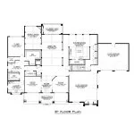 CHD-18100 Colonial House Plan – Main Floor Plan