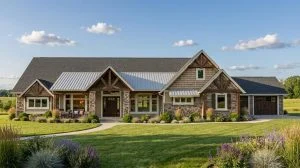 CHD-18100 Colonial House Plan – Front Elevation