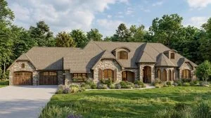 CHD-18101 Cottage House Plan – Front Elevation