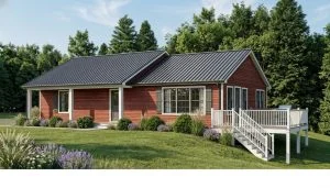 CHD-18102 Cottage House Plan – Front Elevation