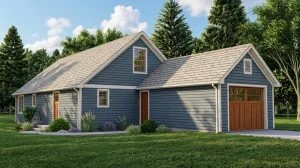 CHD-18103 Cottage House Plan – Front Elevation