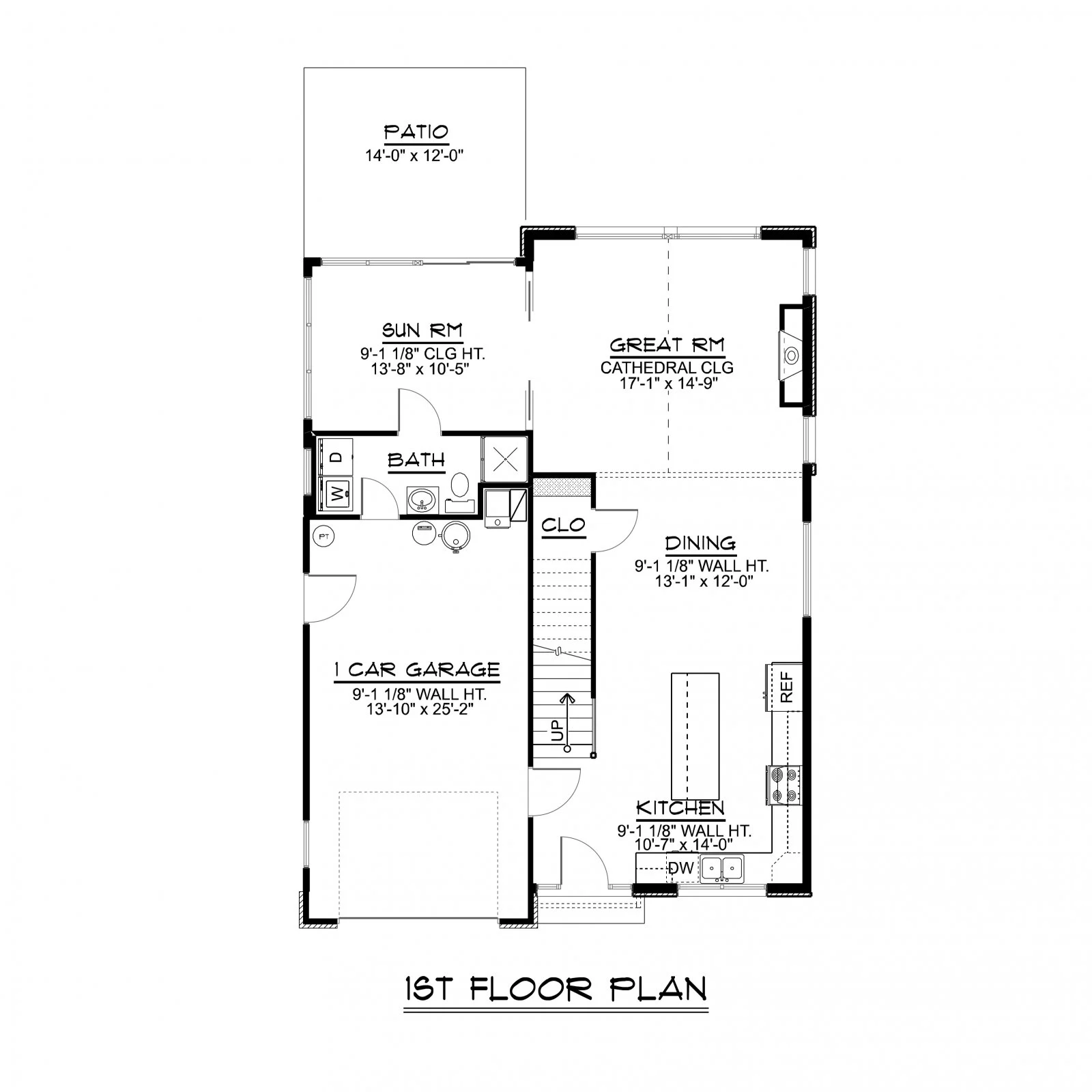 CHD-18104 Beach House Plan – First Floor Plan