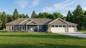 CHD-1811 Cottage House Plan – Front Elevation