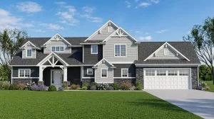 CHD-18113 Beach House Plan – Front Elevation