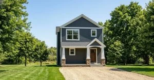 CHD-18119 Beach House Plan – Front Elevation