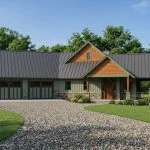 CHD-18122 Country House Plan – Front Elevation