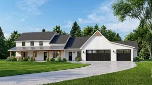 CHD-18123 Country House Plan – Front Elevation