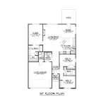 CHD-18128 Country House Plan – Main Floor Plan