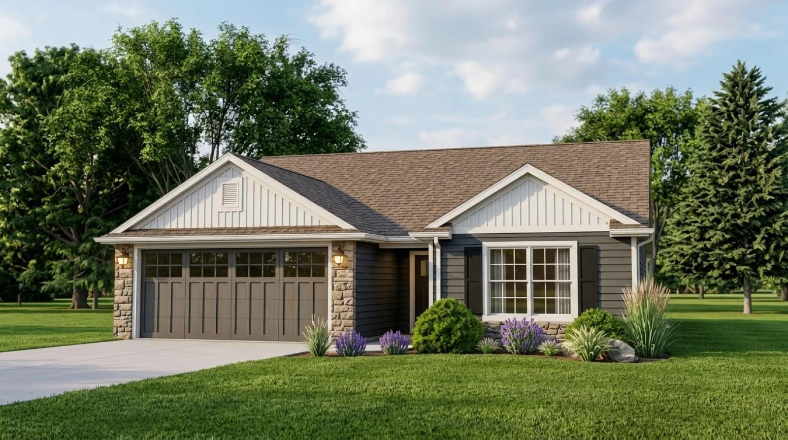 CHD-18128 Country House Plan – Front Elevation