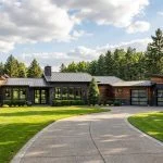 CHD-18132 Contemporary House Plan – Front Elevation