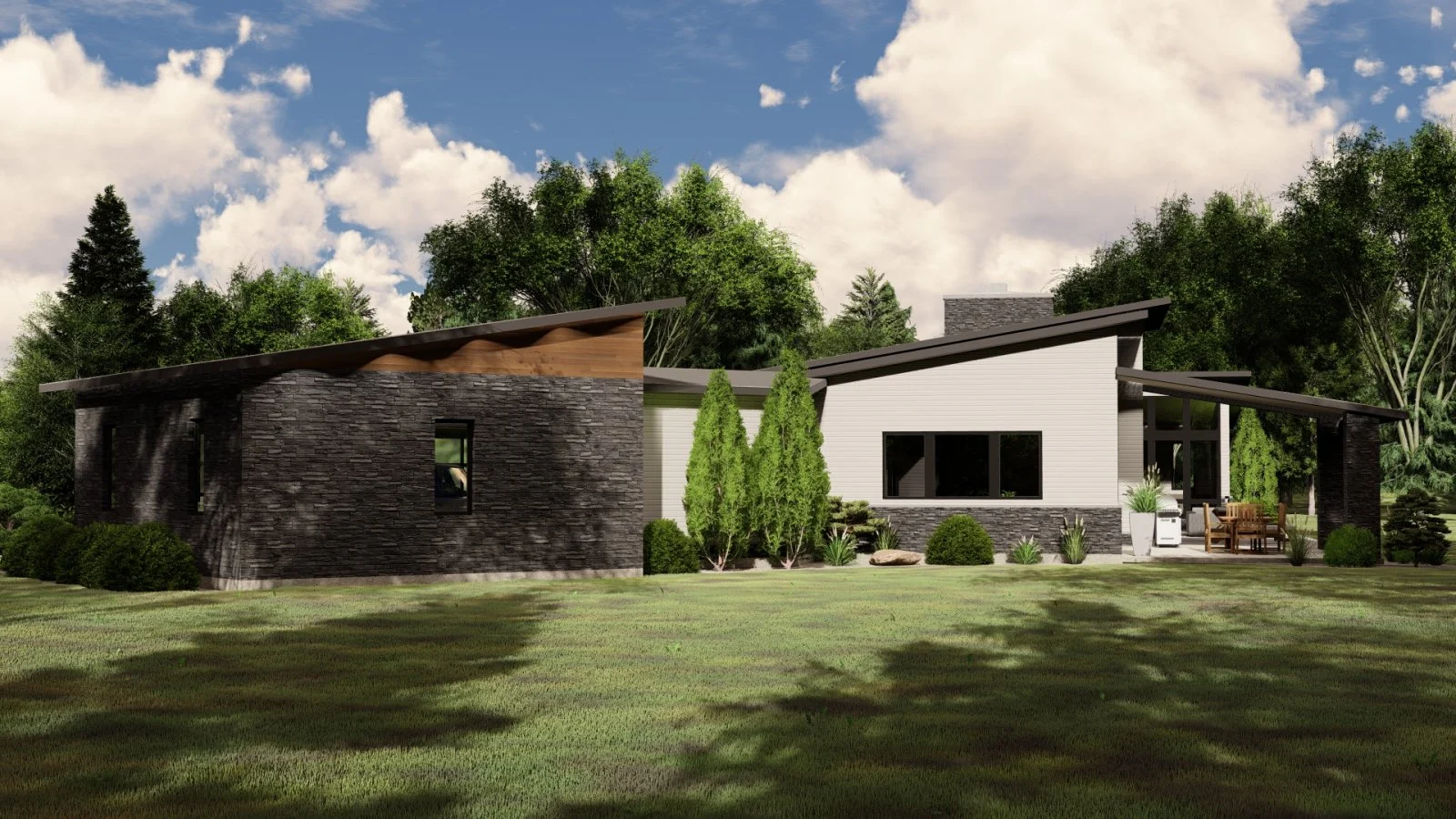 CHD-18132 Contemporary House Plan – Photo 1